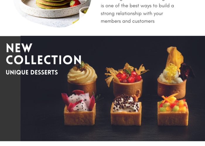 Newsletter Food Collection & desserts