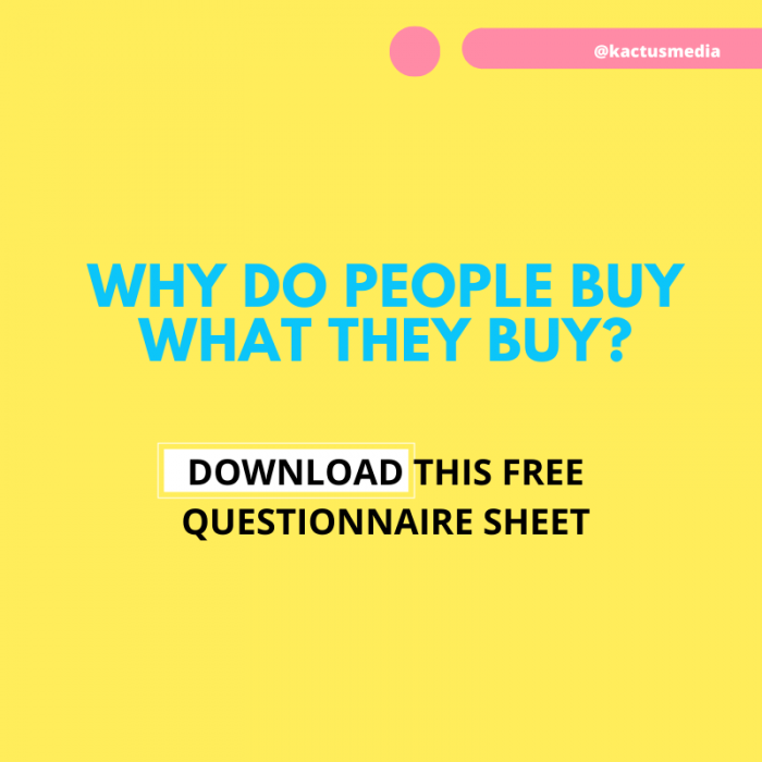 Why people buy from you